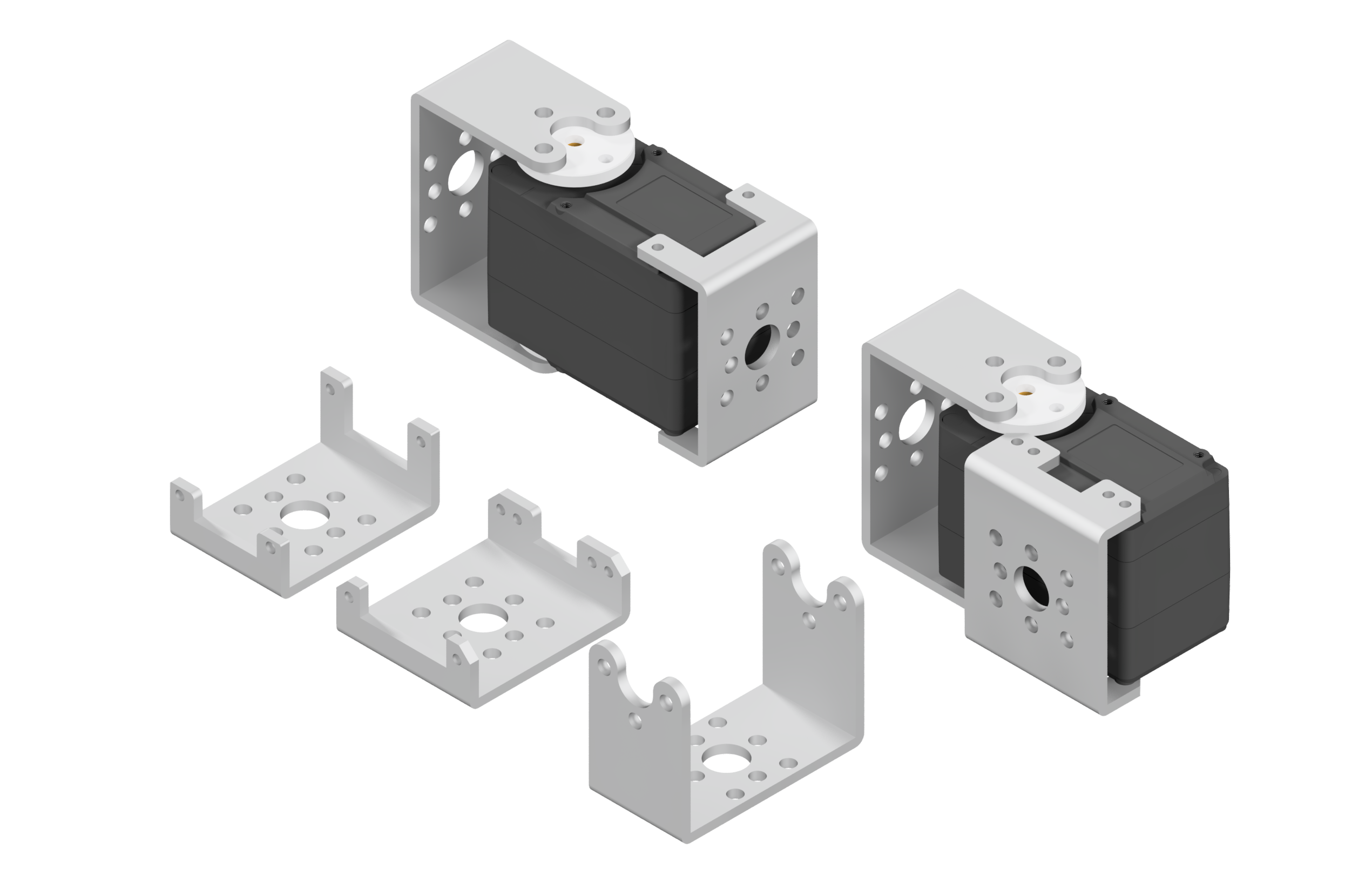 aluminum bracket kit for sts3215 servo