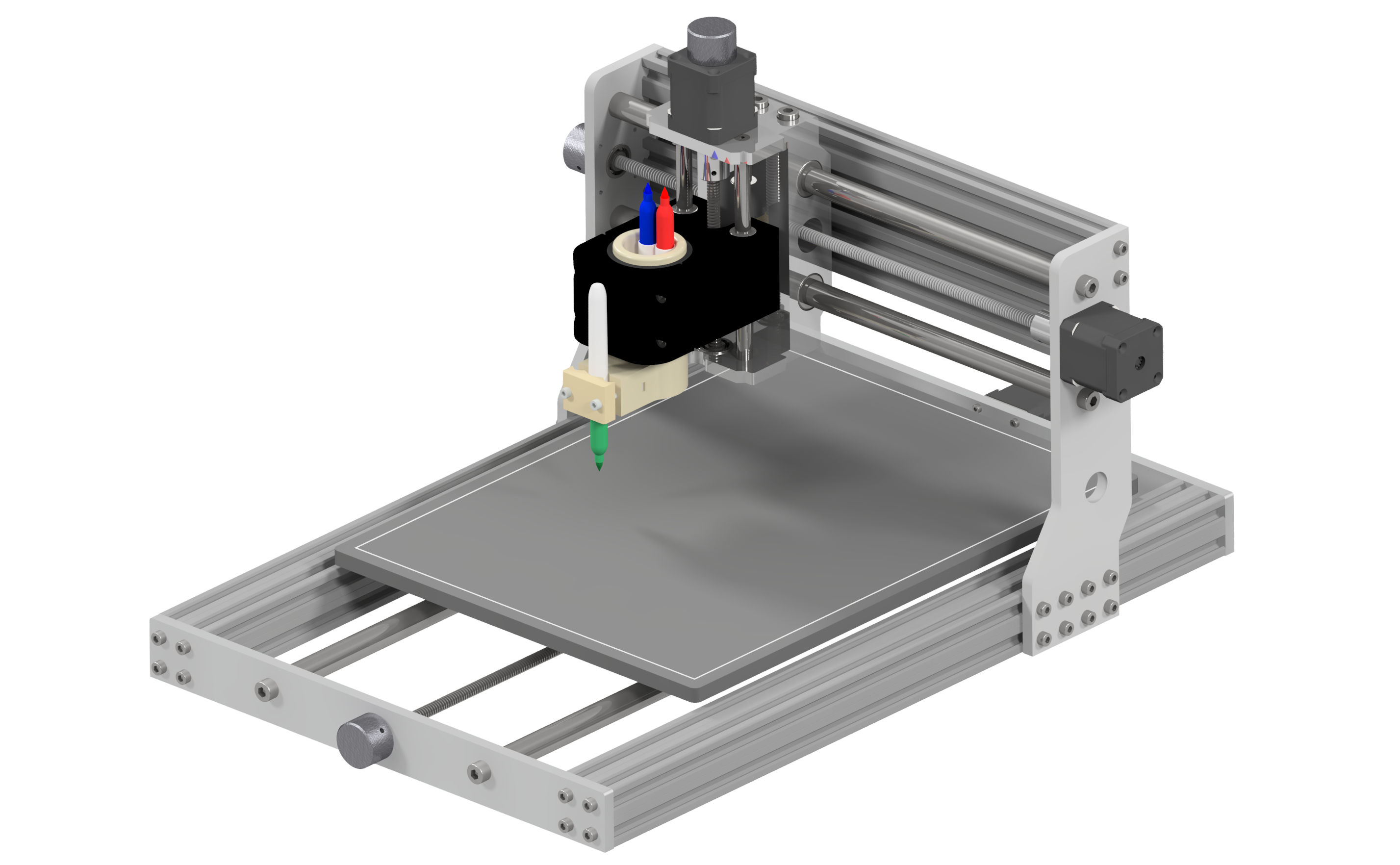 pen holder for cnc 3018 pro and cnc 3040 pro