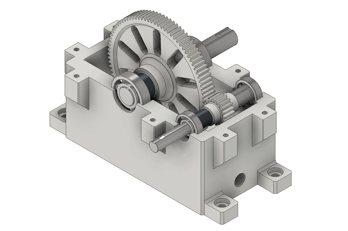 simple spur gear reducer